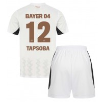 Bayer Leverkusen Edmond Tapsoba #12 Replica Away Minikit 2024-25 Short Sleeve (+ pants)